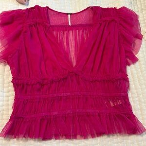 NEW Free People Top Pink